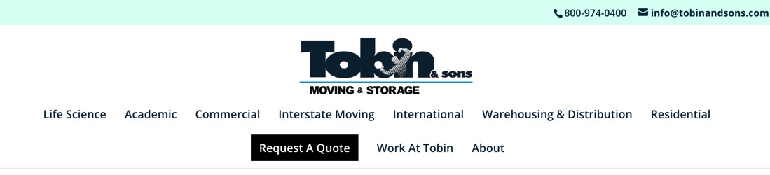 TOBIN & SONS MOVING & STORAGE INC